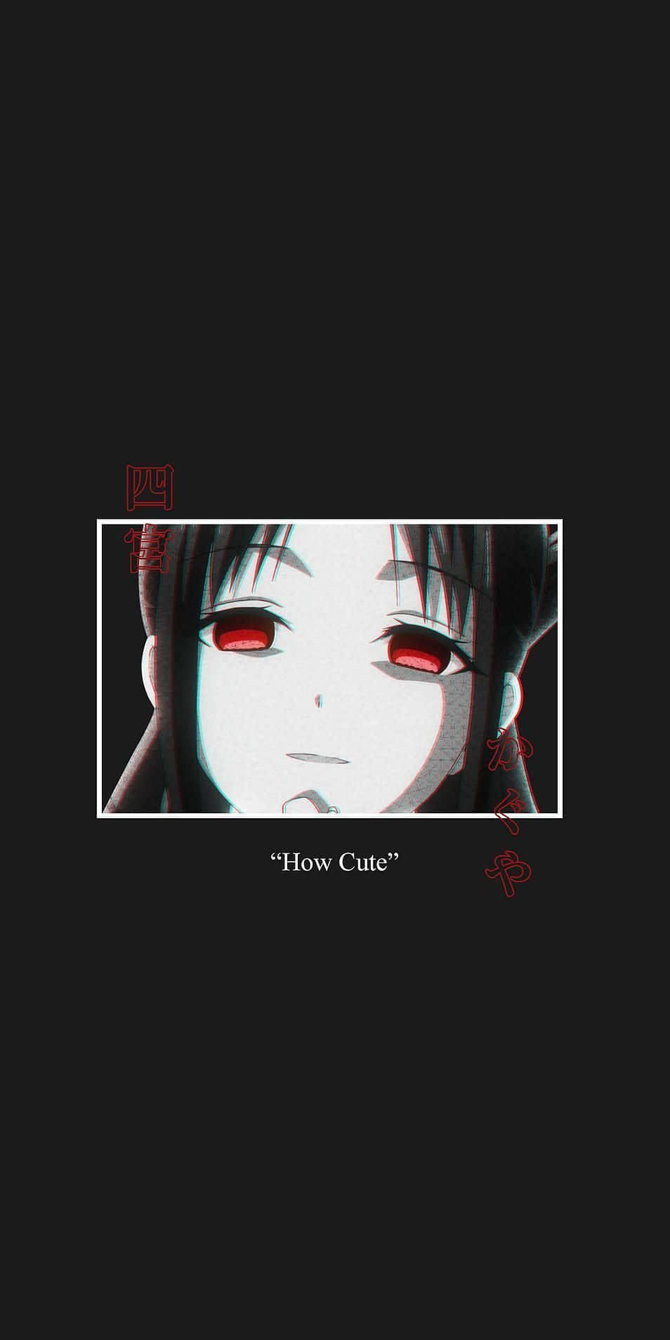 Girl With Red Eyes Dark Aesthetic Anime Pfp Background