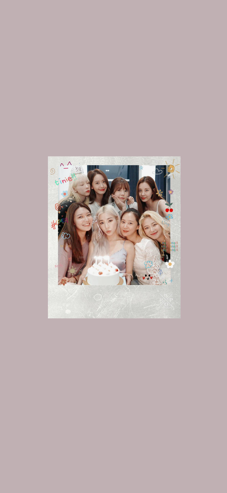 Girls' Generation Birthday Polaroid Background