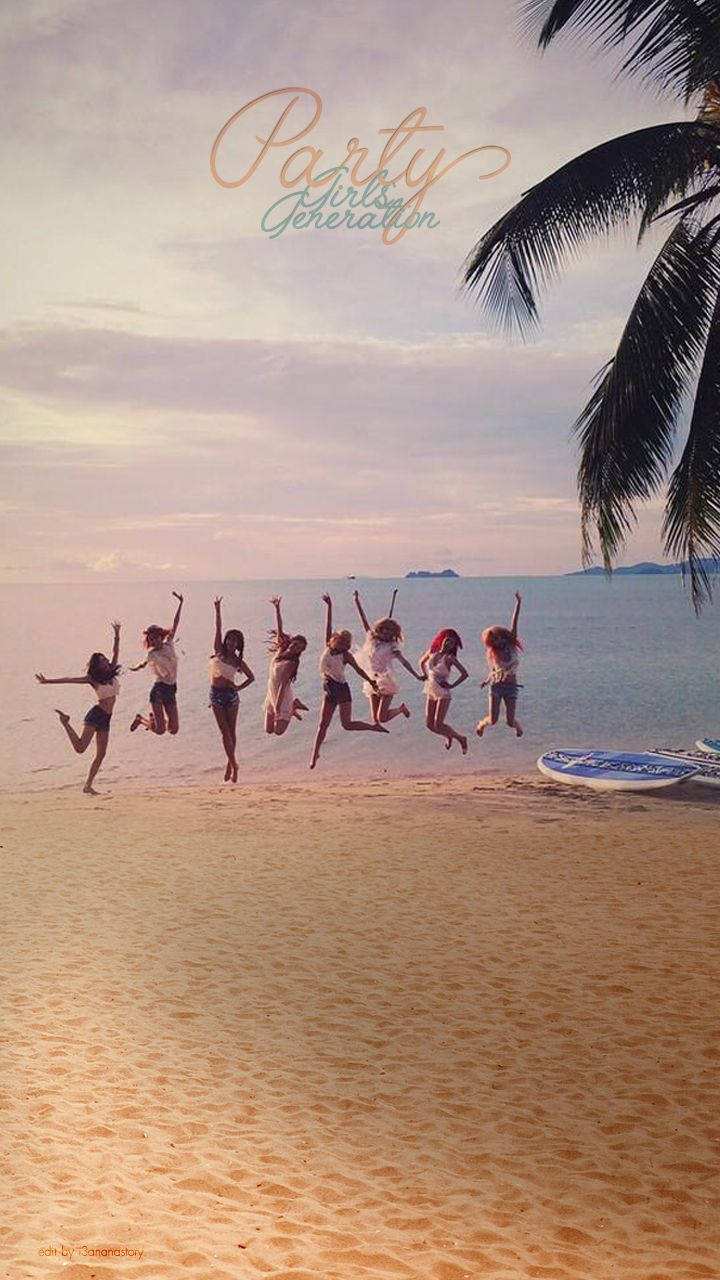 Girls' Generation Party Jump Shot Background