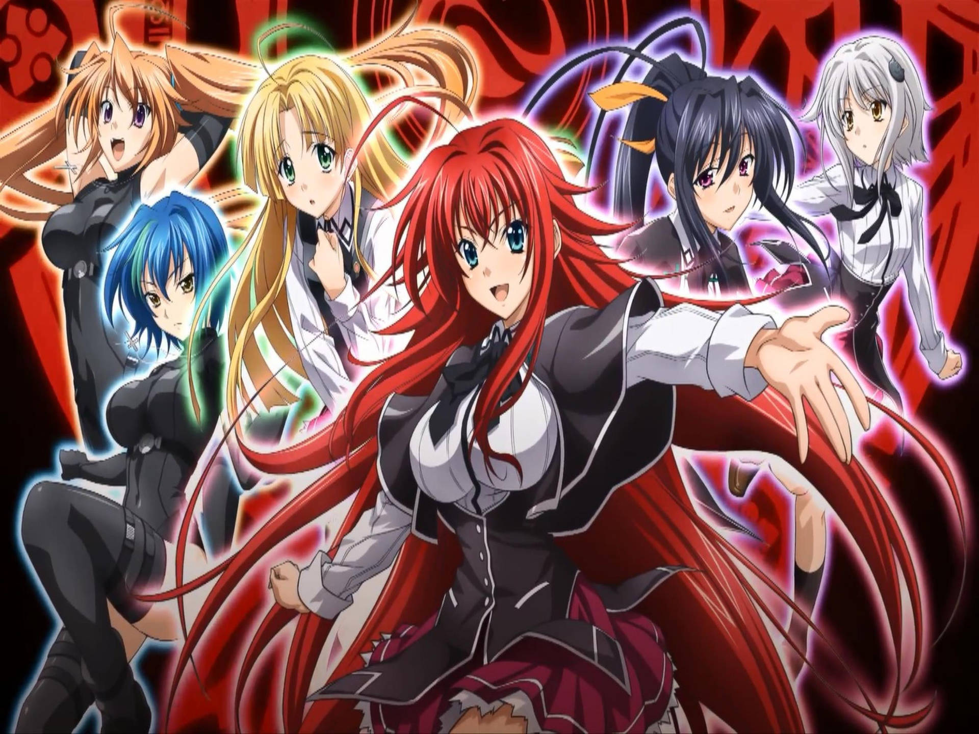 Girls Photo Montage High School Dxd Background