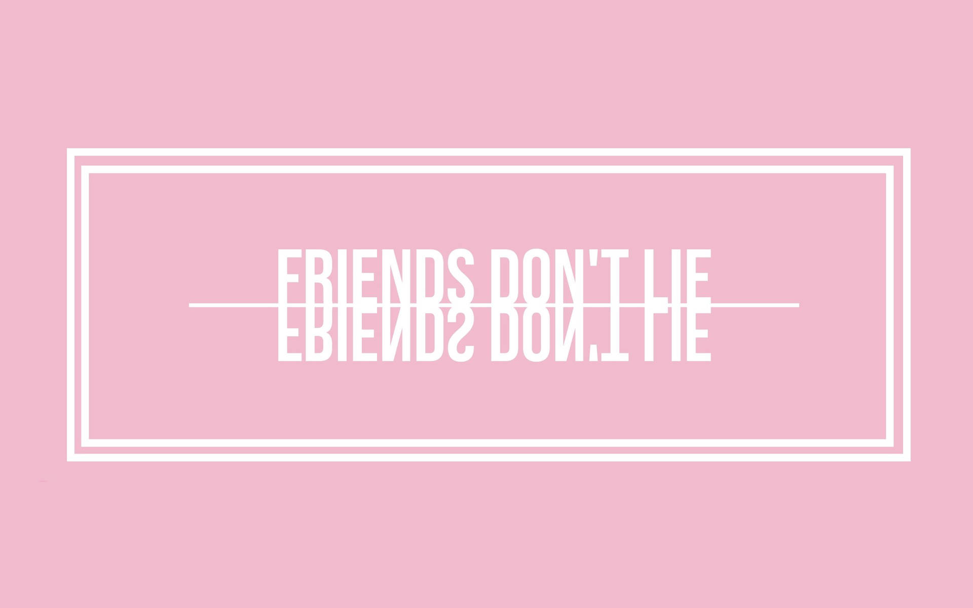 Girls Pink Aesthetic Friends Quote Background