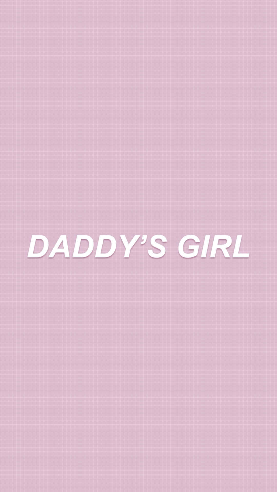 Girly Aesthetic Daddys Girl Purple Background