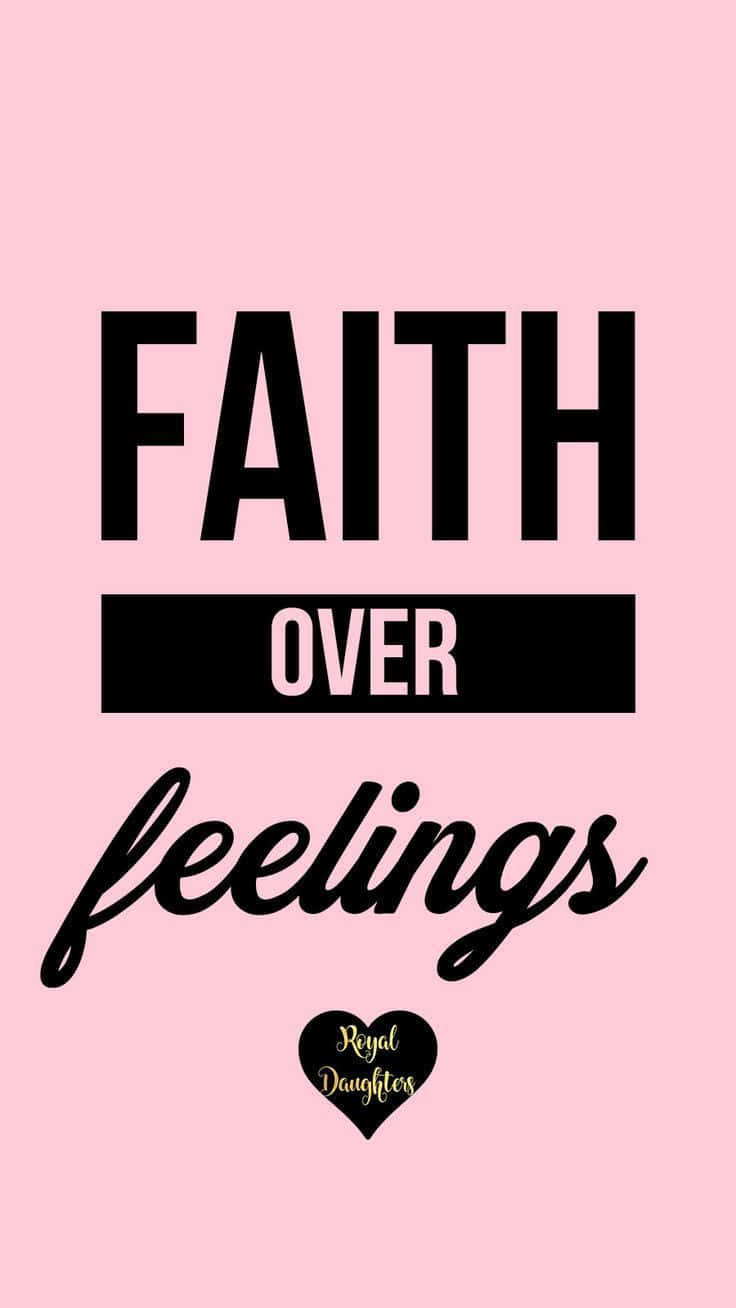 Girly Bible Verse With Faith Background