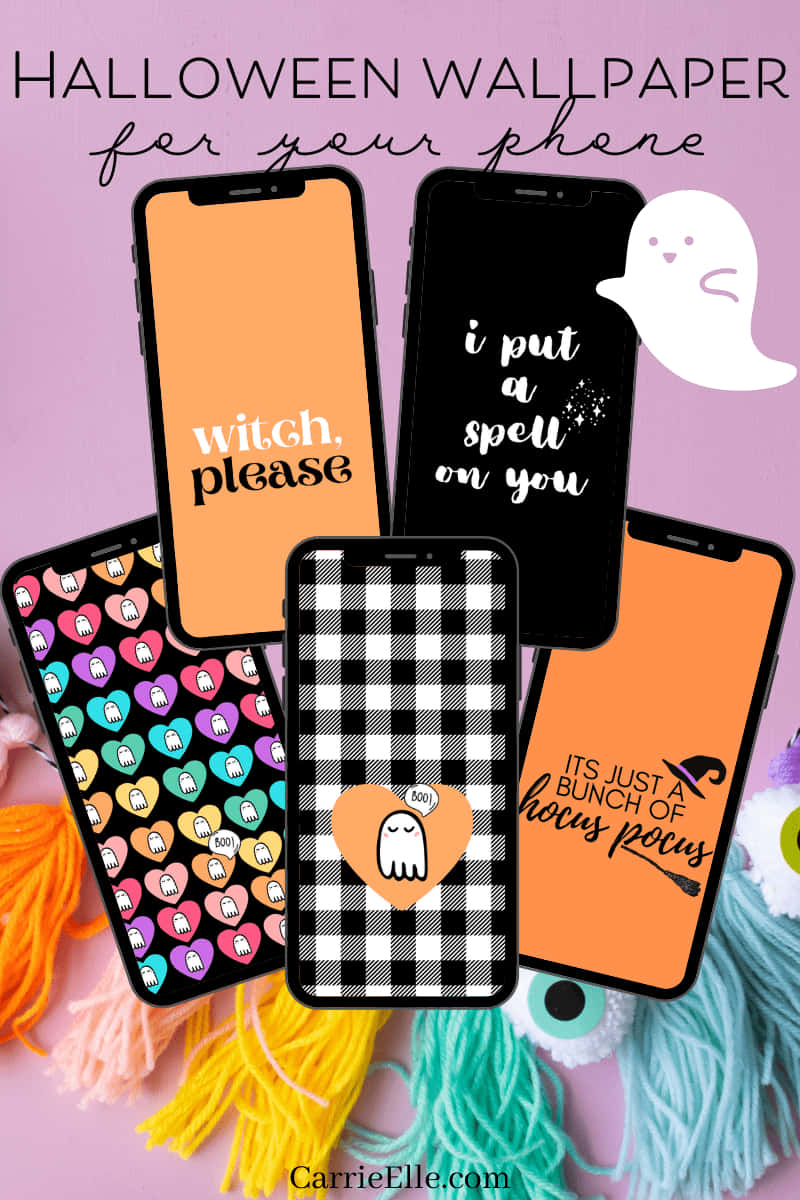 Girly Halloween Different Phones Background