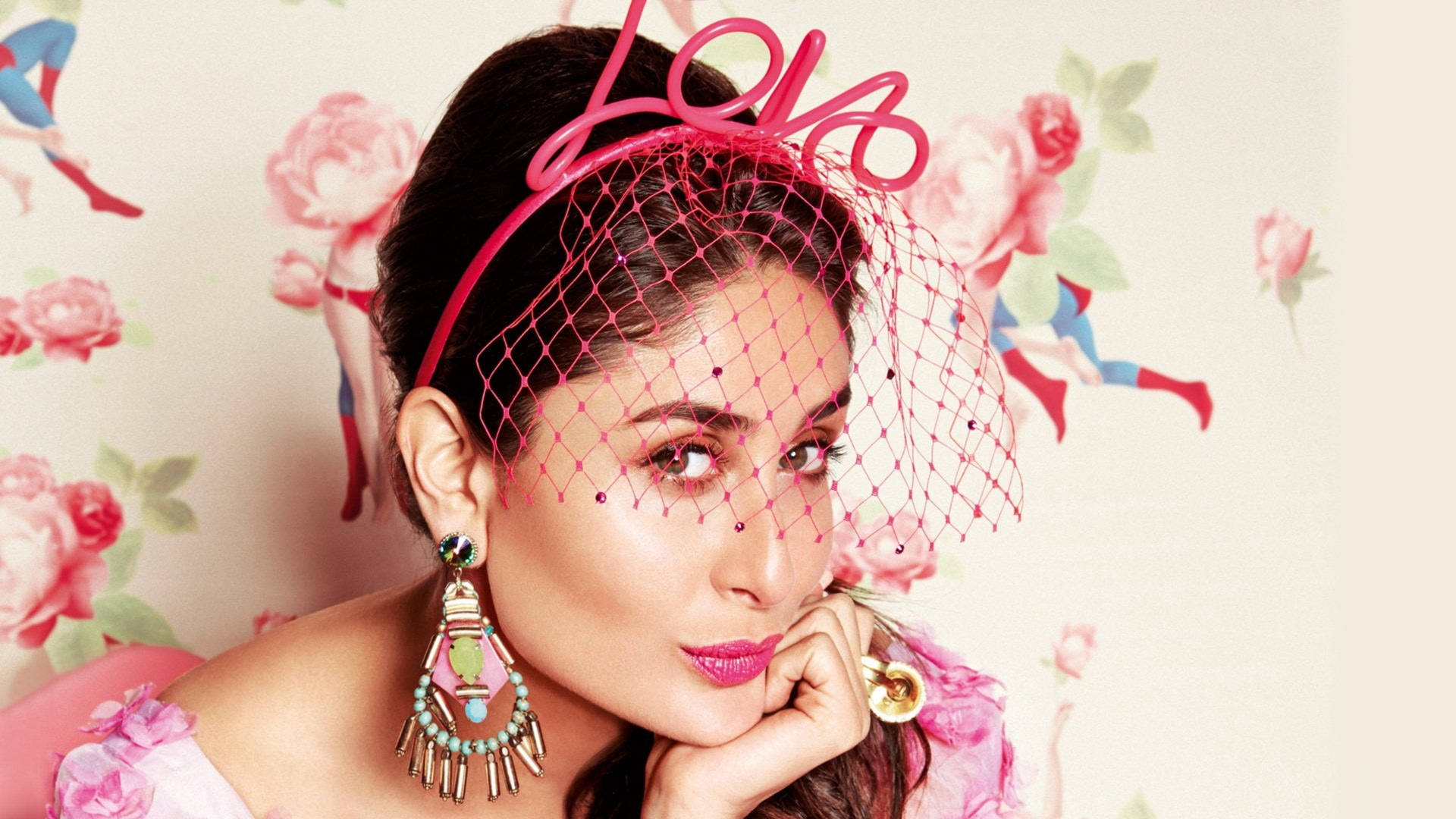 Girly Kareena Kapoor Vogue Photoshoot Background