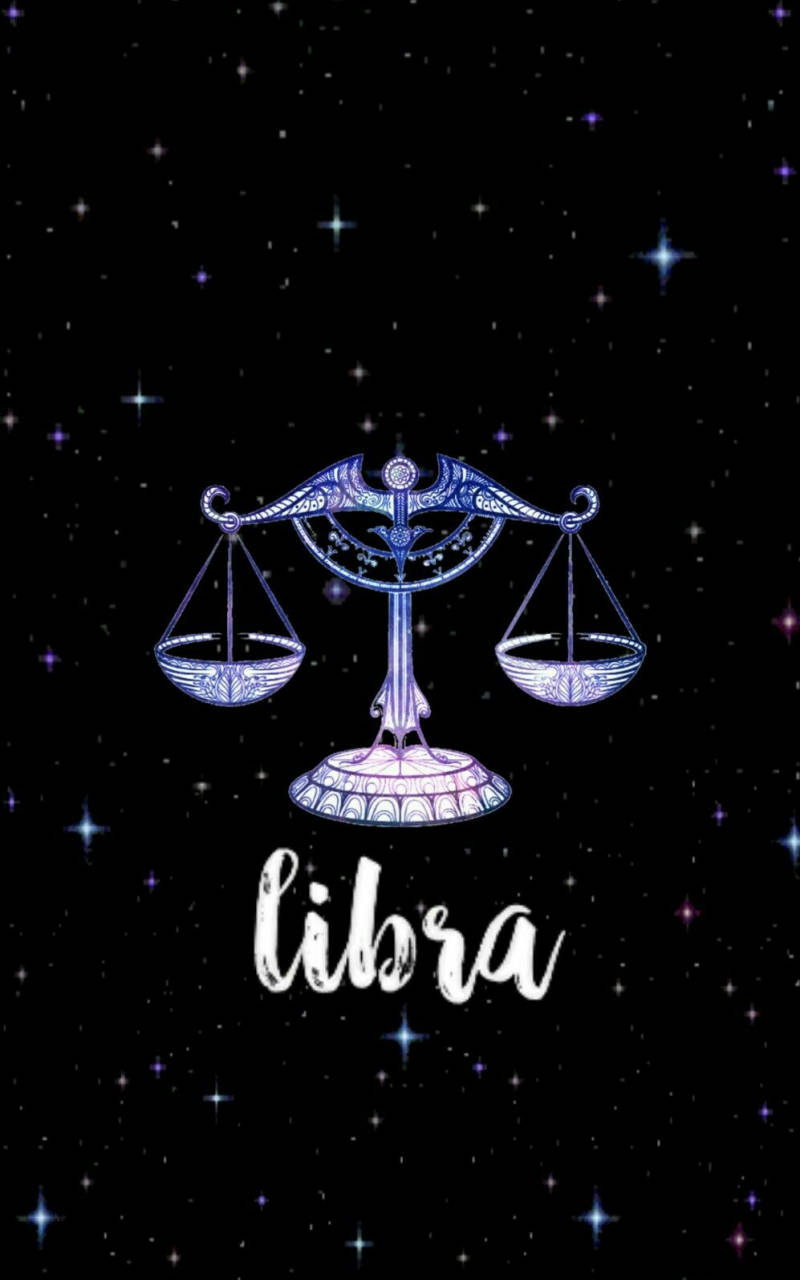 Girly Libra Zodiac Background