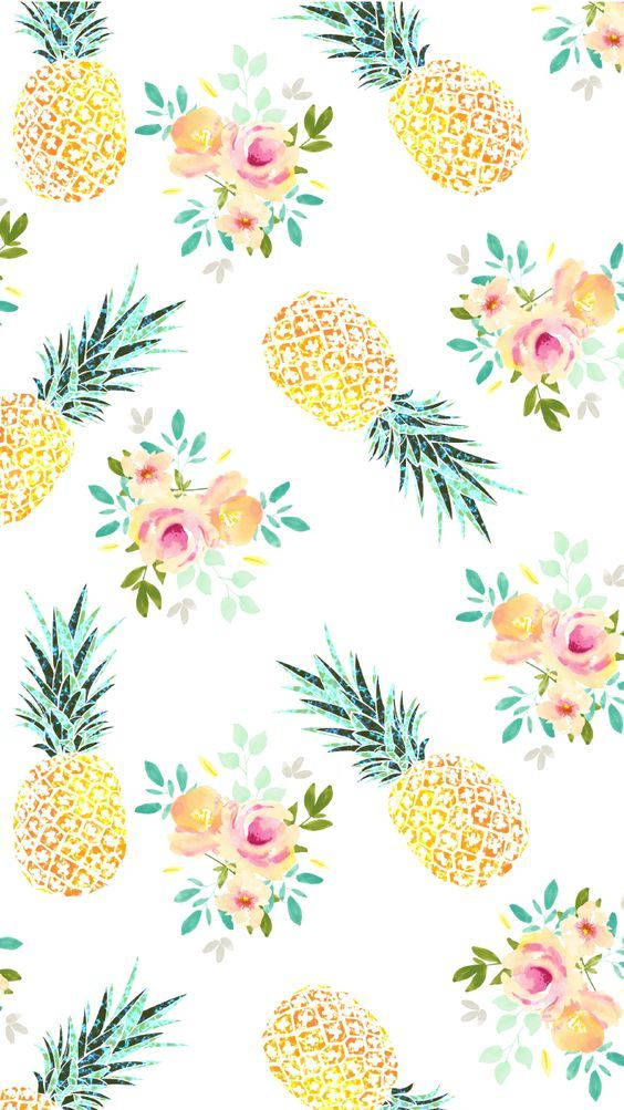 Girly Phone Pineapple Background
