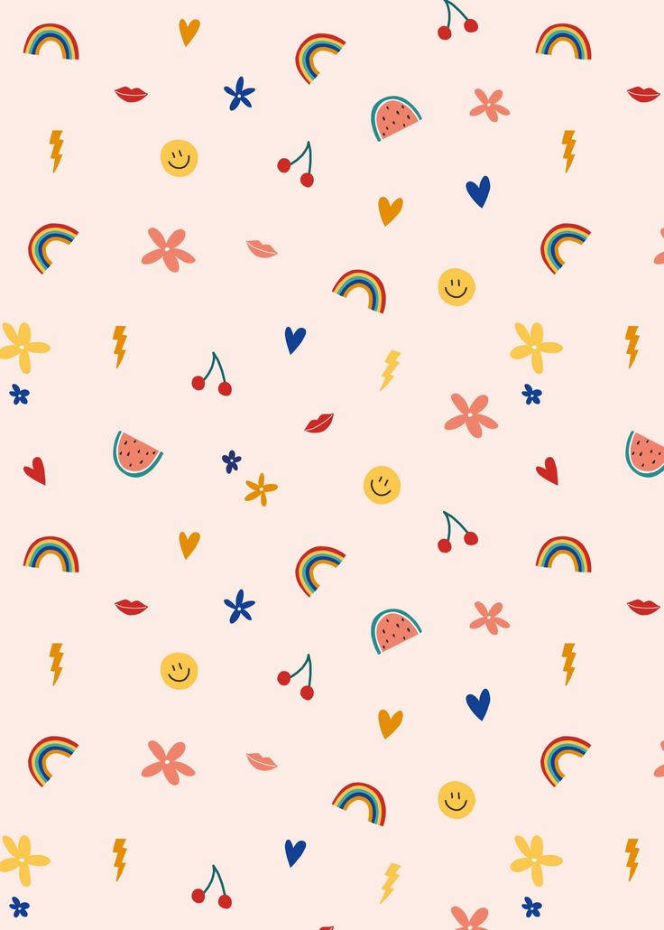 Girly Phone Small Elements Background