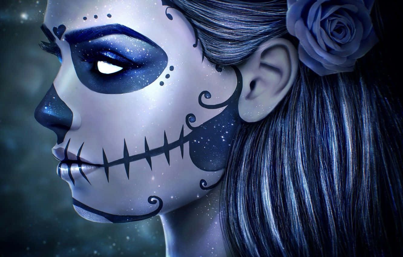 Girly Skull 1332 X 850 Background