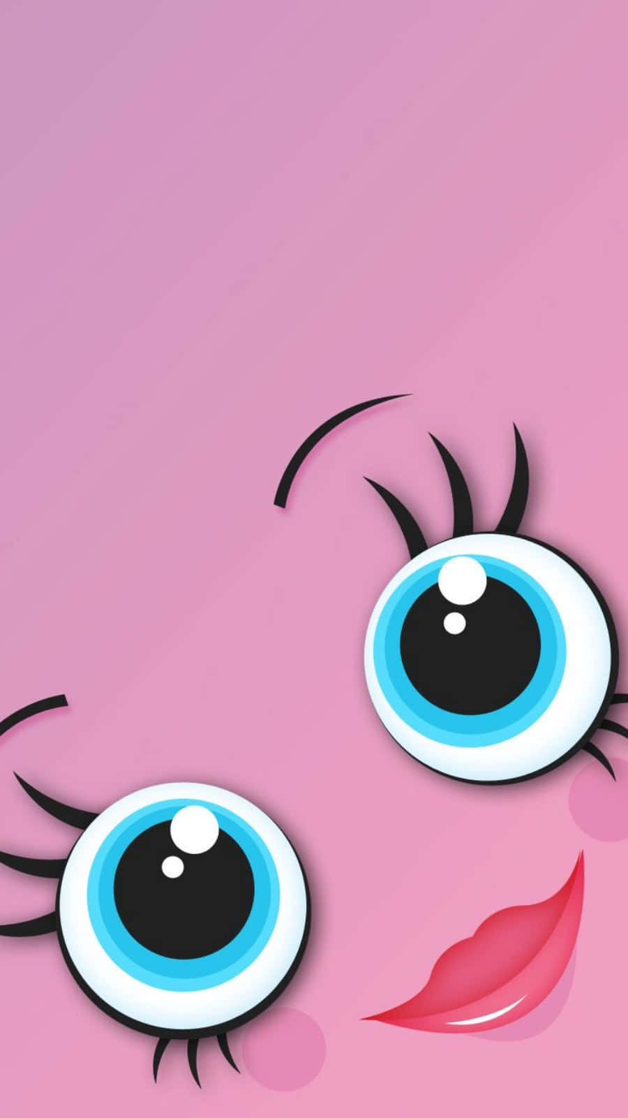 Girly Tumblr Big Blue Eyes Background