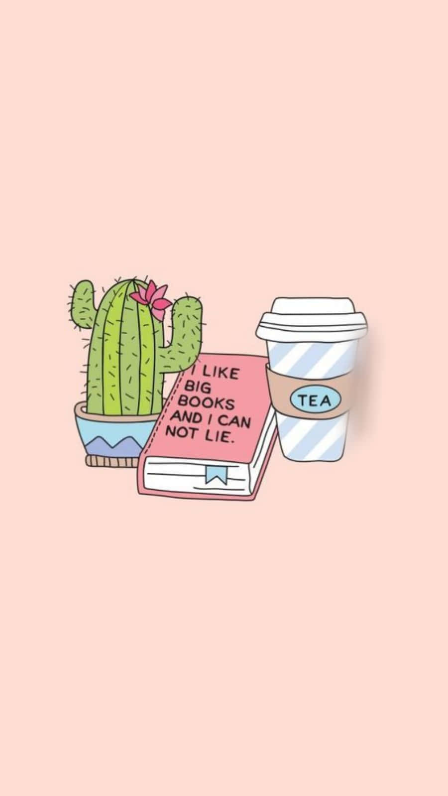 Girly Tumblr Cactus And Book Background