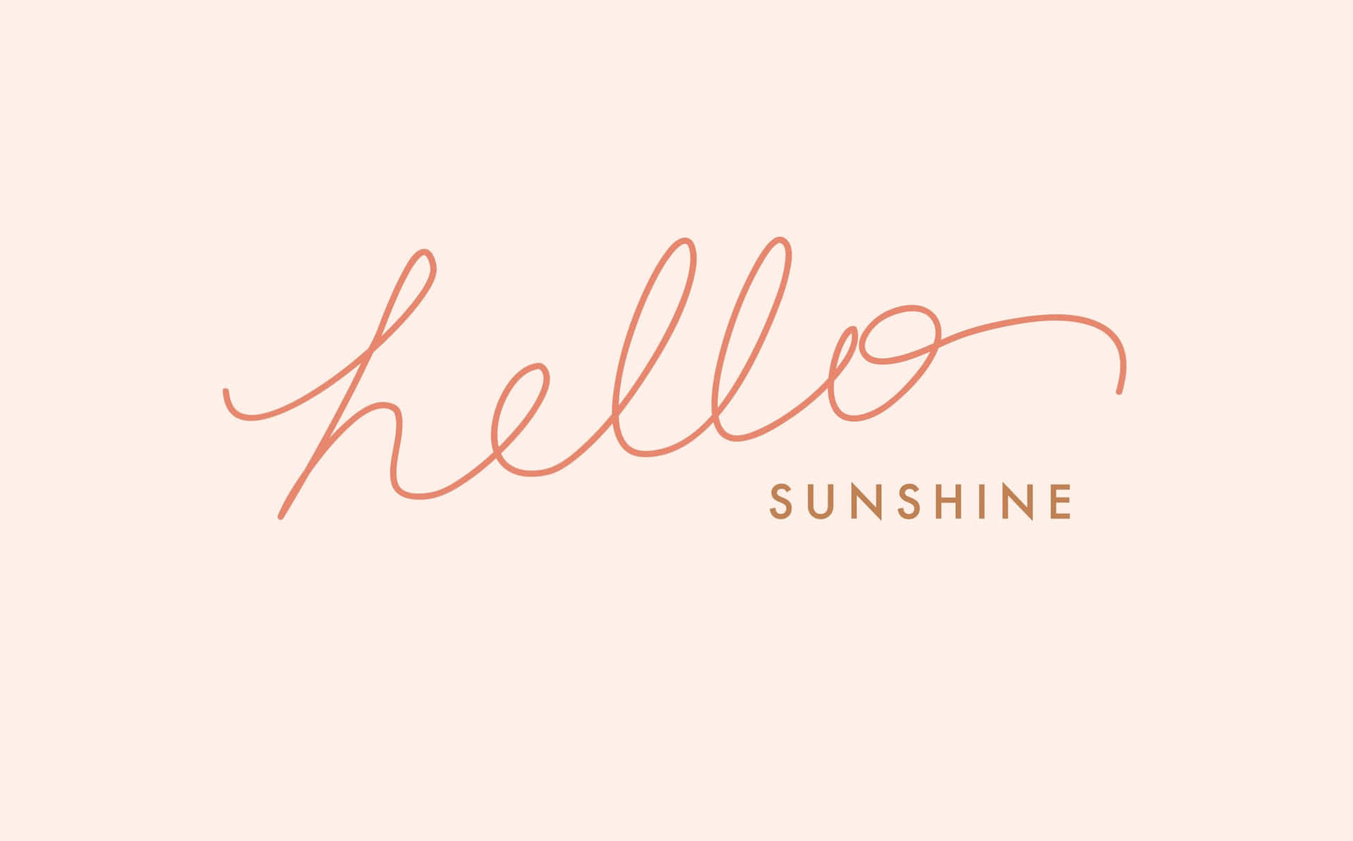 Girly Tumblr Pink Hello Sunshine Background