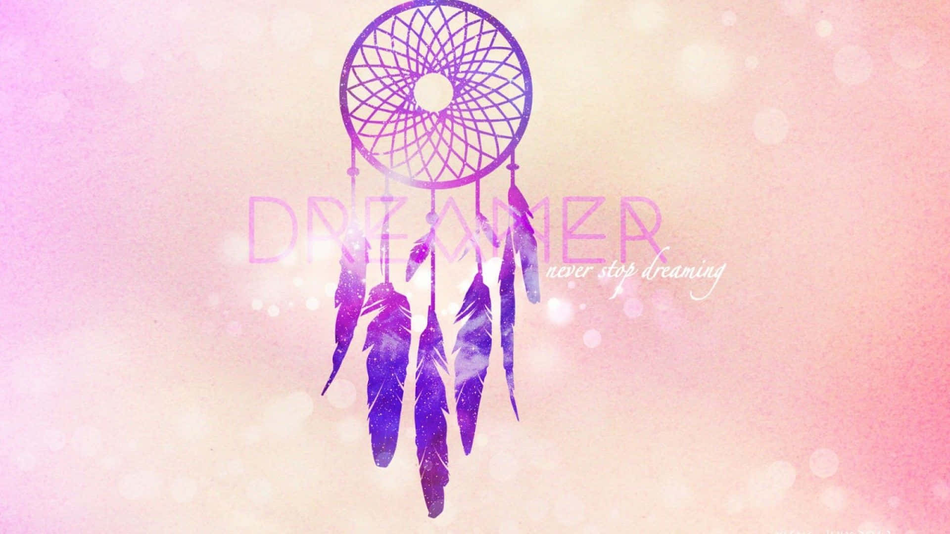 Girly Tumblr Purple And Pink Dreamcatcher Background