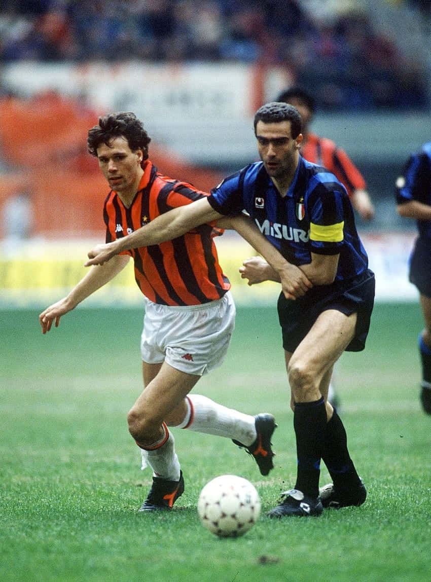 Giuseppe Bergomi Blocking Marco Van Basten Background
