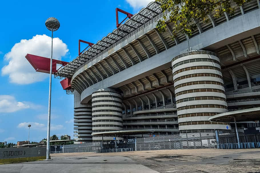 Giuseppe Meazza Stadium Exterior Background