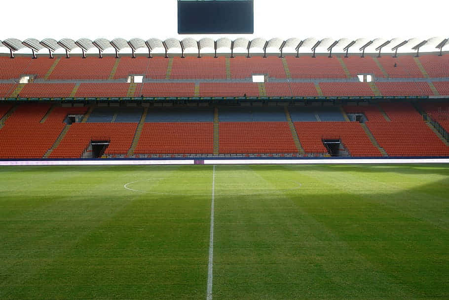 Giuseppe Meazza Stadium Interior View Background