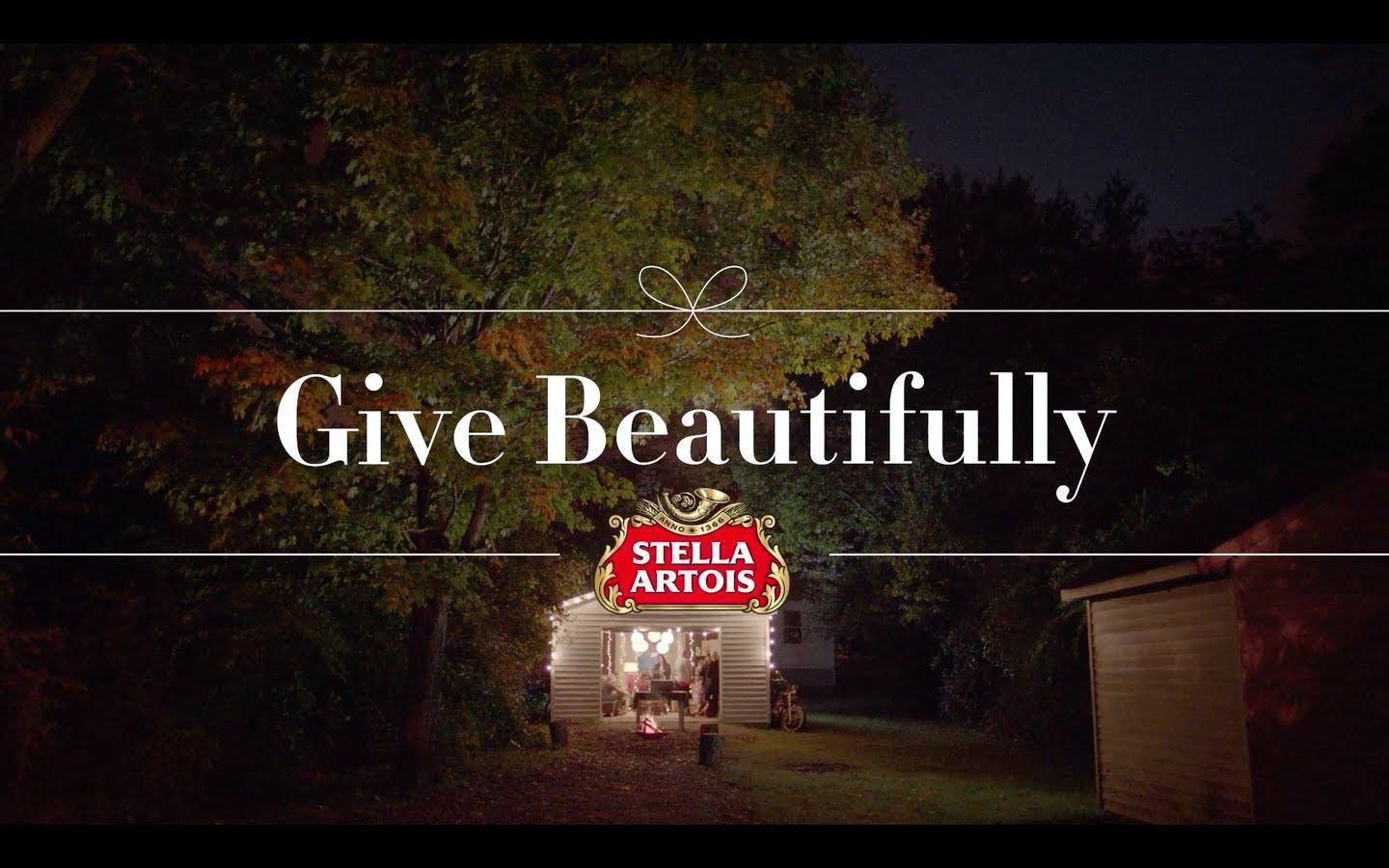 Give Beautifully Stella Artois Beer 2014 Commercial Background