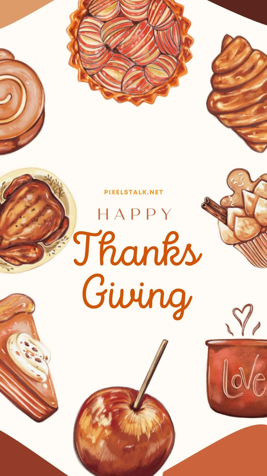 Give Thanks And Enjoy The Beauty Of This Thanksgiving Background