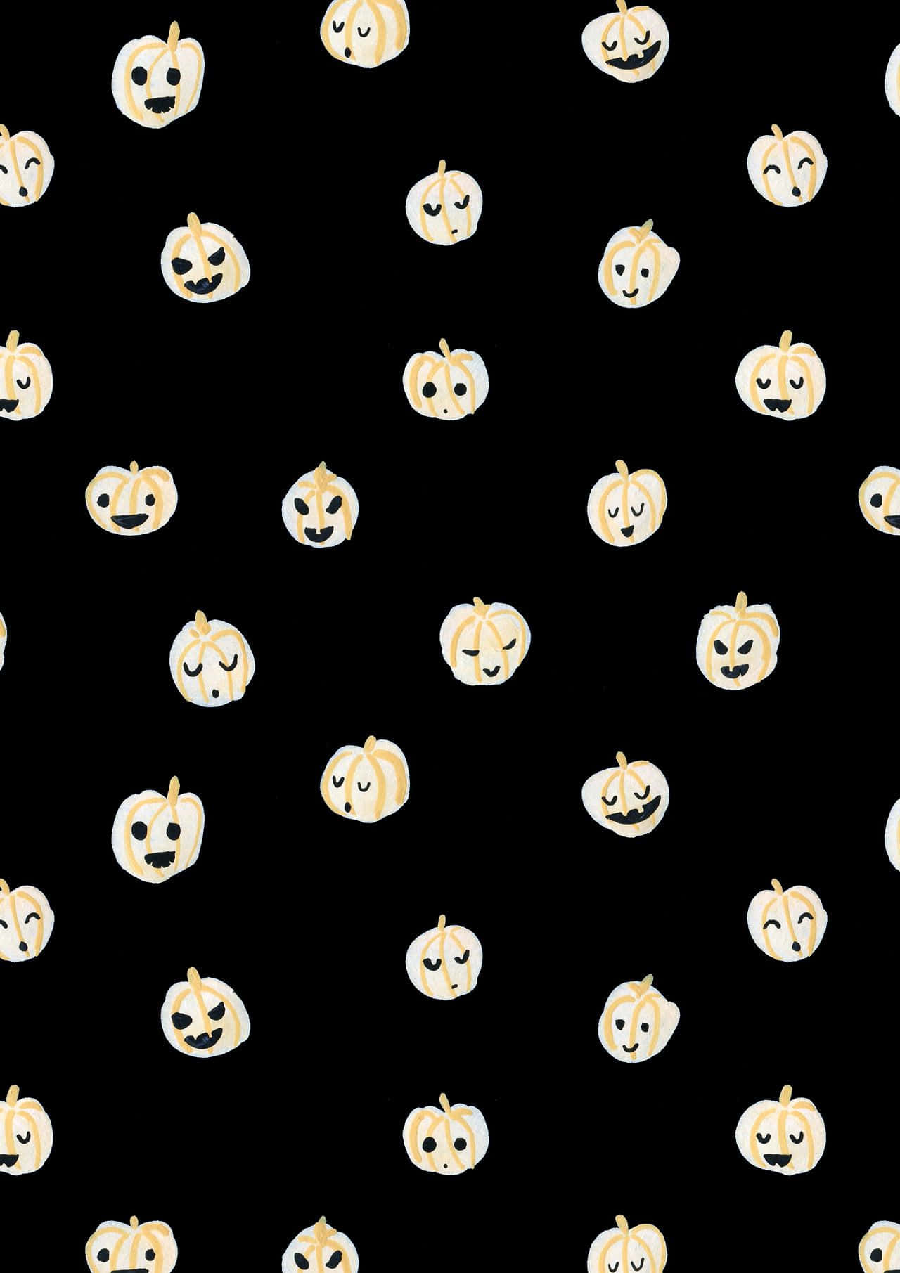 Give Your Iphone A Spooky Upgrade With This 'cute Pumpkin' Wallpaper! Background