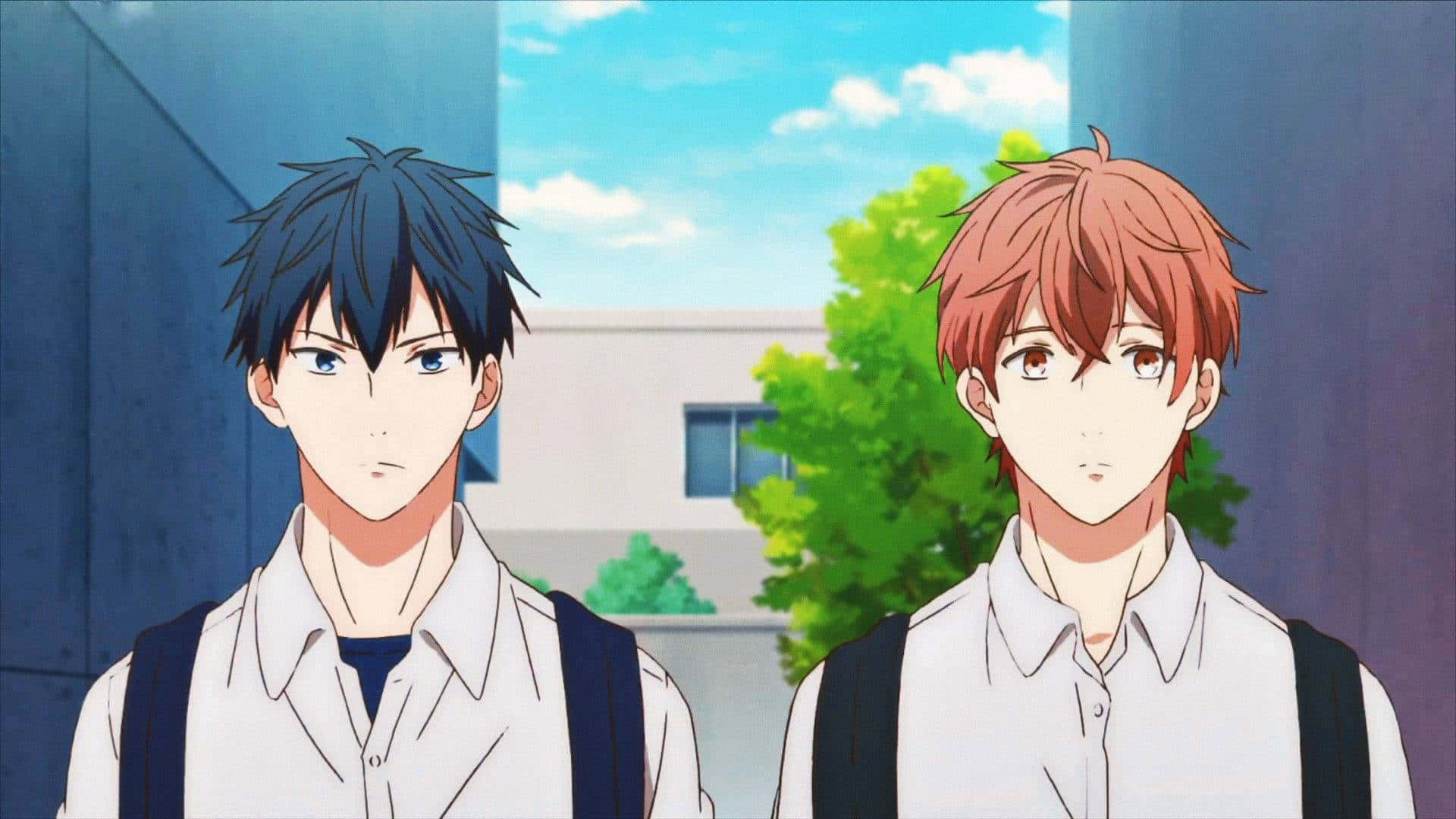 Given Anime Mafuyu And Ritsuka School Uniform