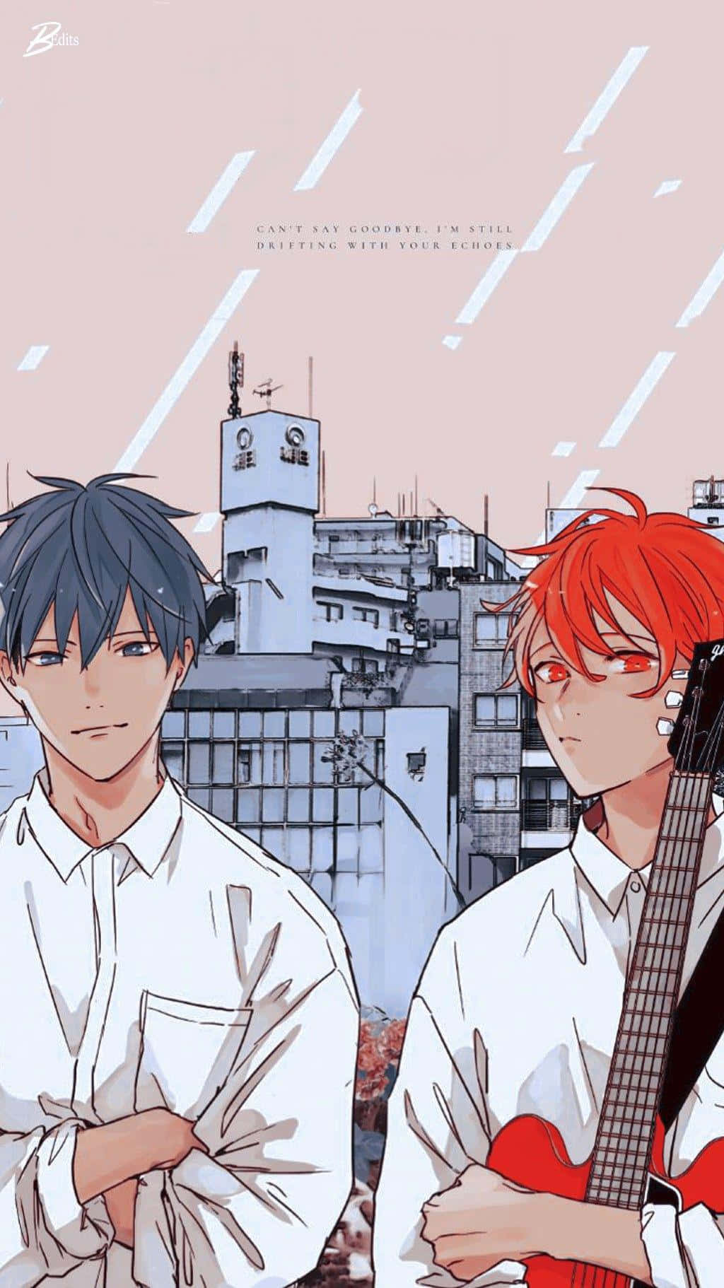 Given Anime Mafuyu And Ritsuka Together Background