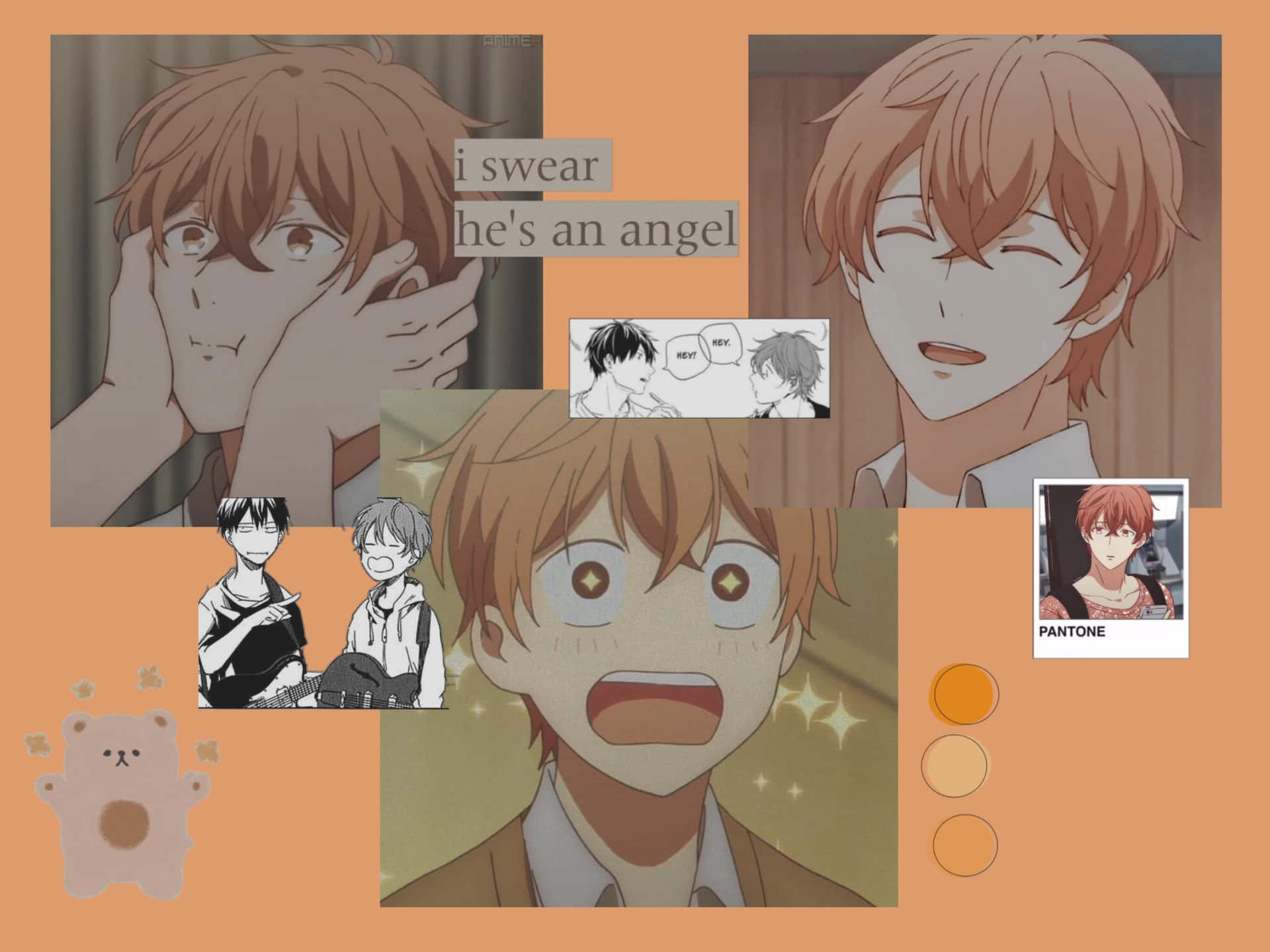 Given Anime Mafuyu Facial Reactions Background