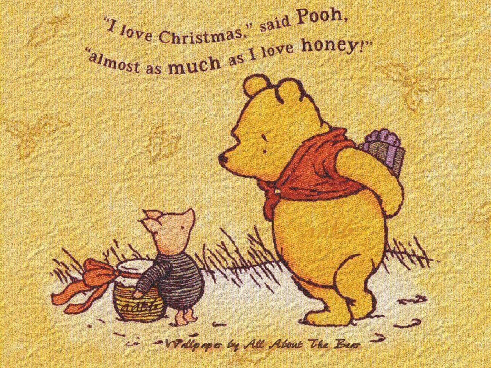 Giving Gifts Winnie The Pooh Quotes Background