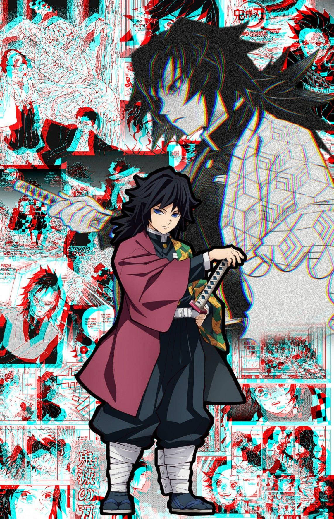 Giyu Demon Slayer Aesthetic Manga Background