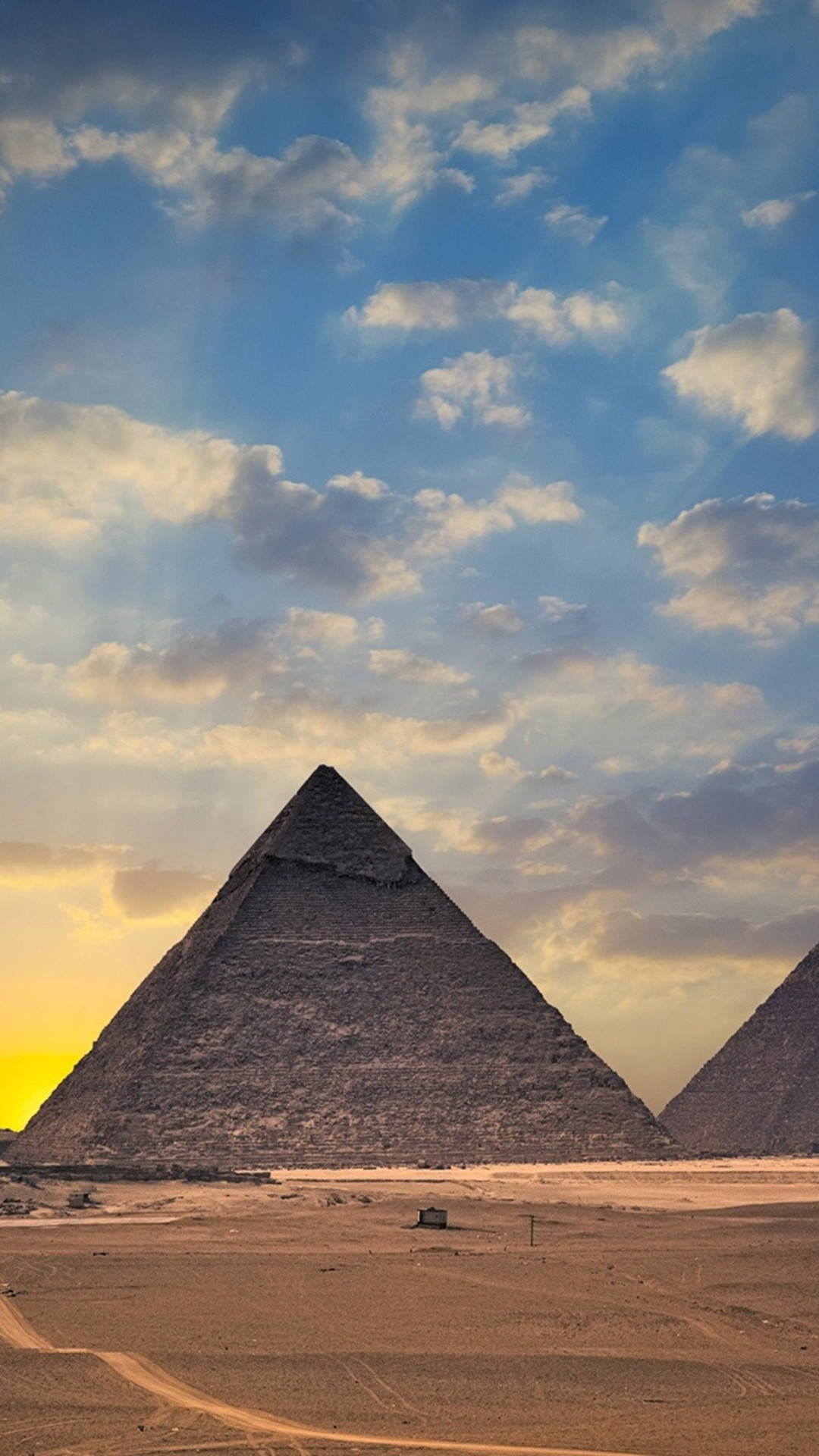 Giza Necropolis Egypt Top Iphone Hd Background