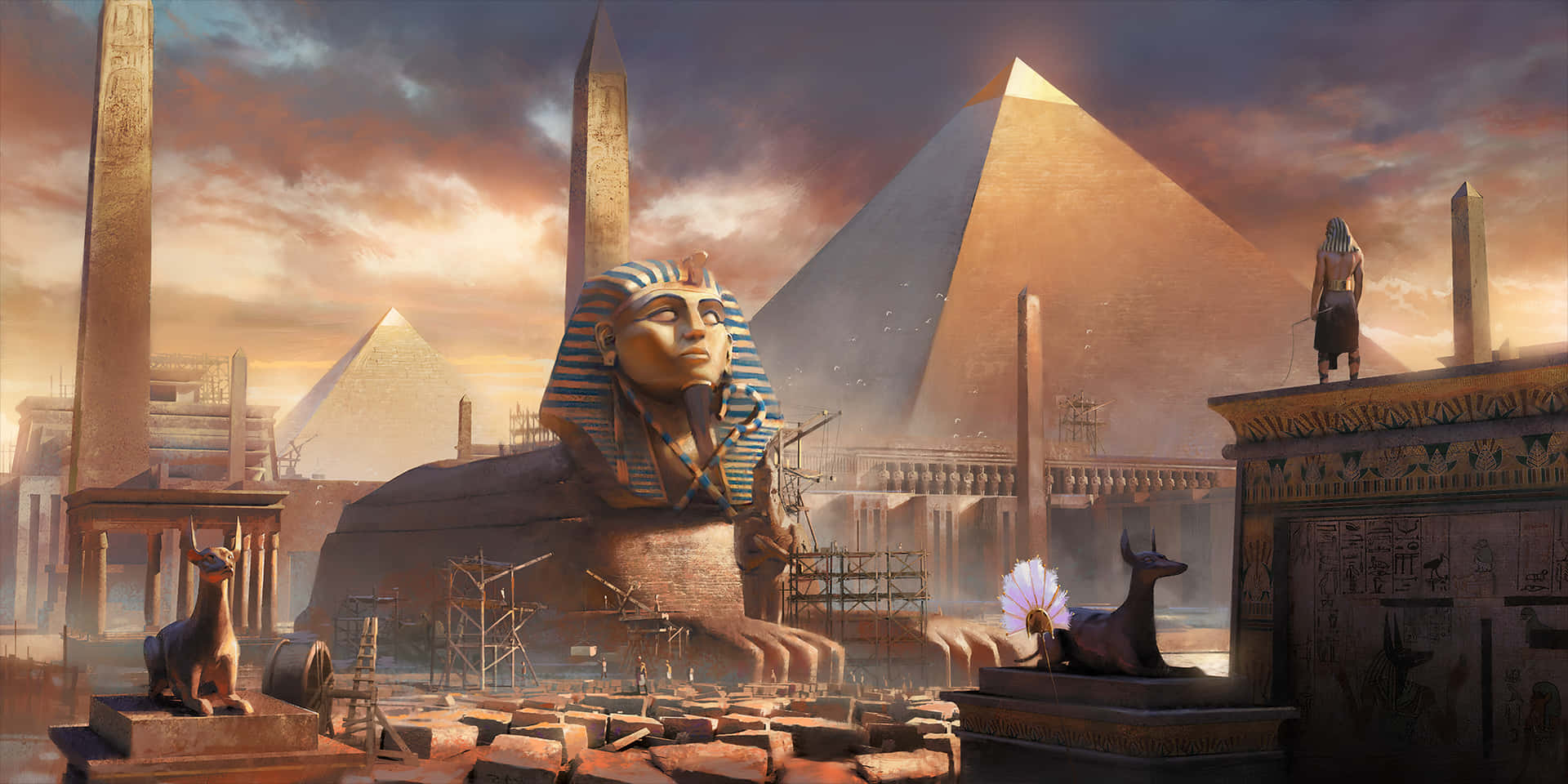 Giza Pyramids Artist Impression