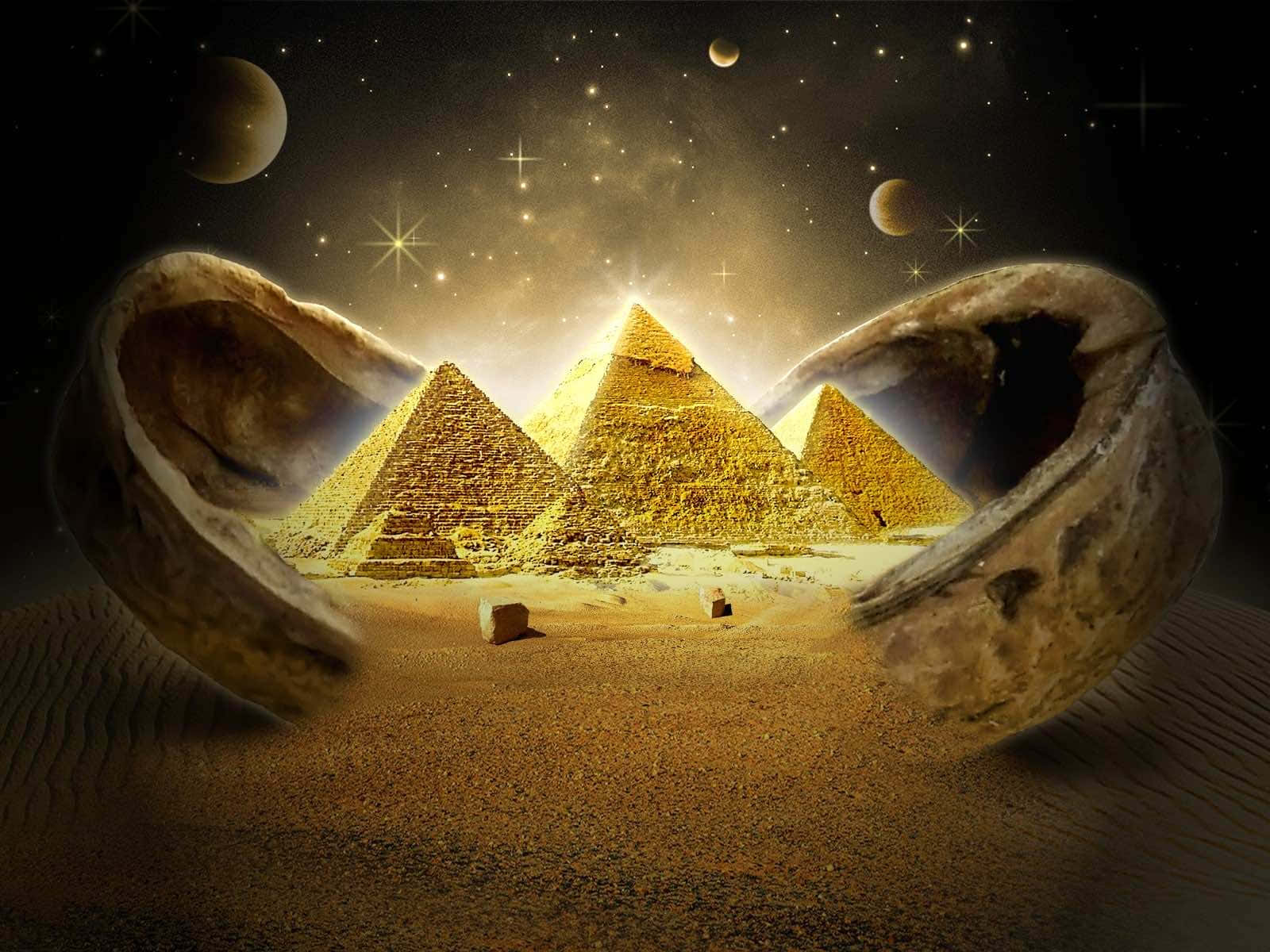 Giza Pyramids Fantasy Art