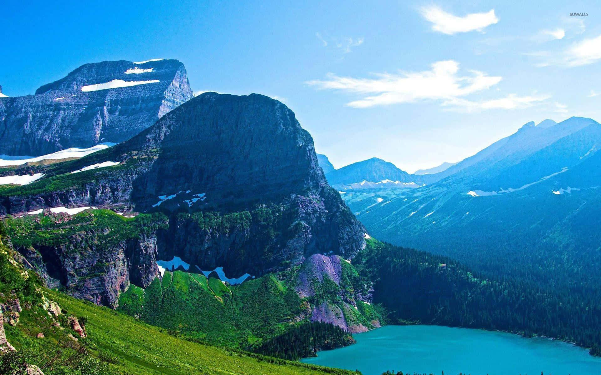 Glacier Bay National Park Angel Wing Mountain Background