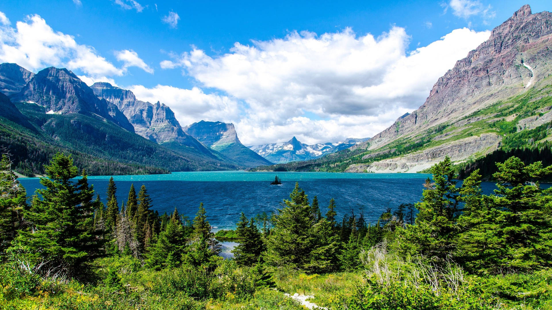 Glacier National Park Mountainous Horizon