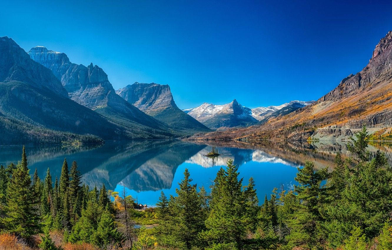 Glacier National Park View Background