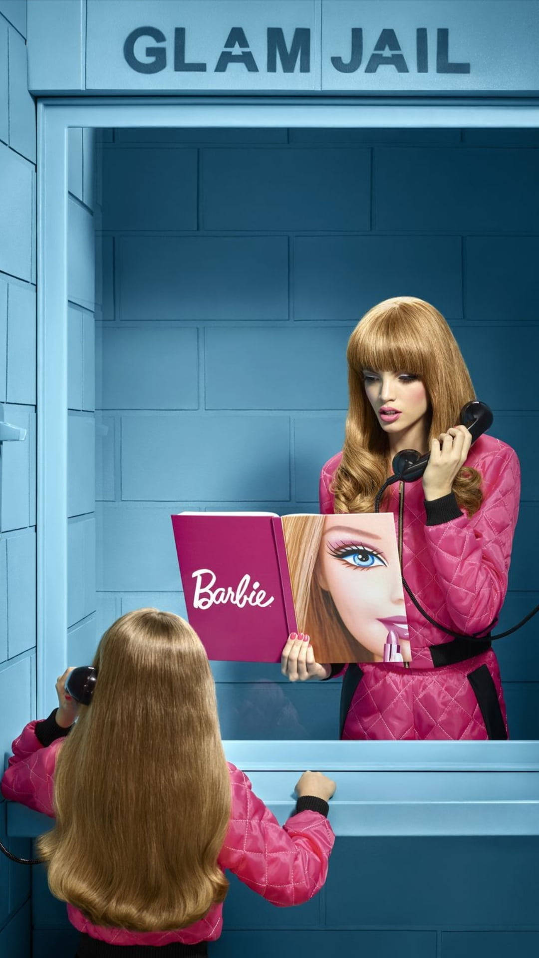 Glam Jail Barbie Pink Baddie Background