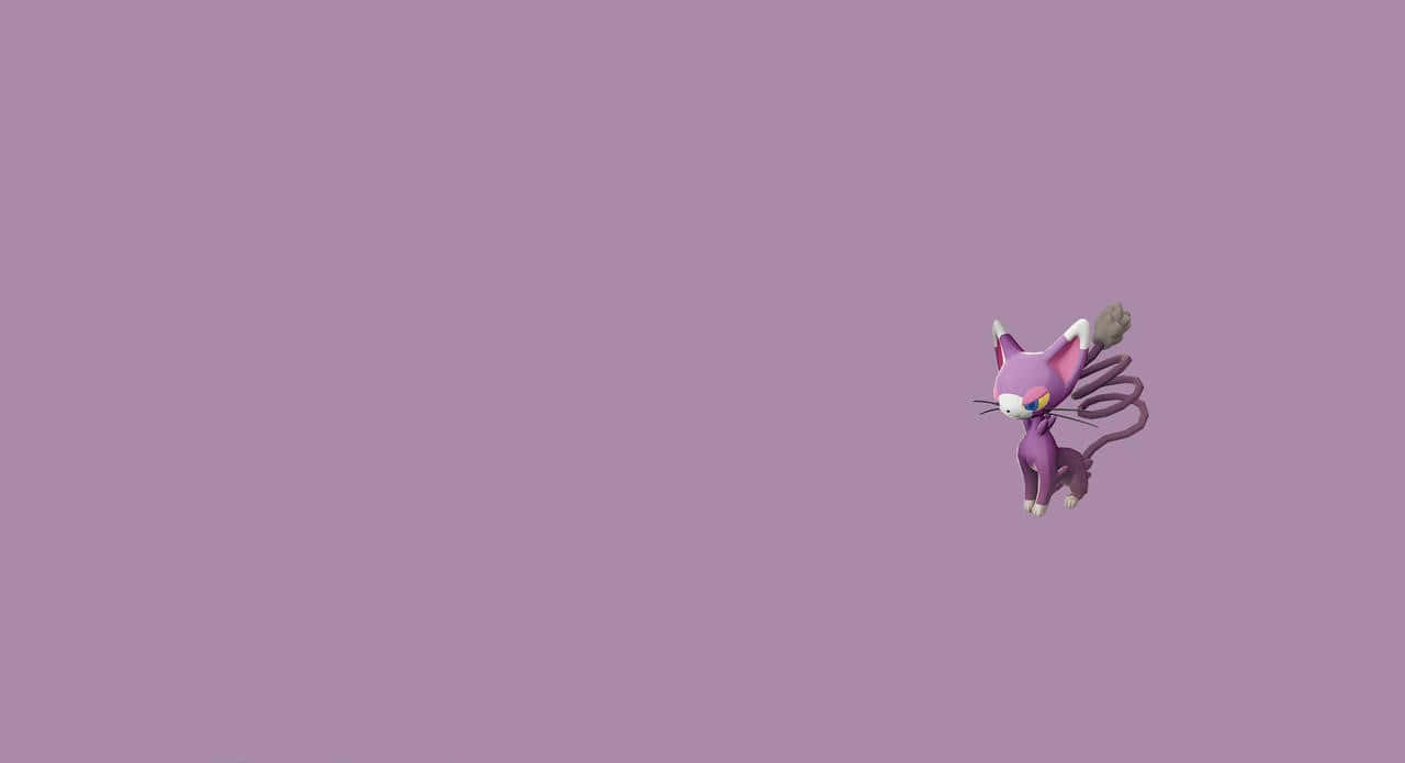 Glameow 3d Model Purple Background