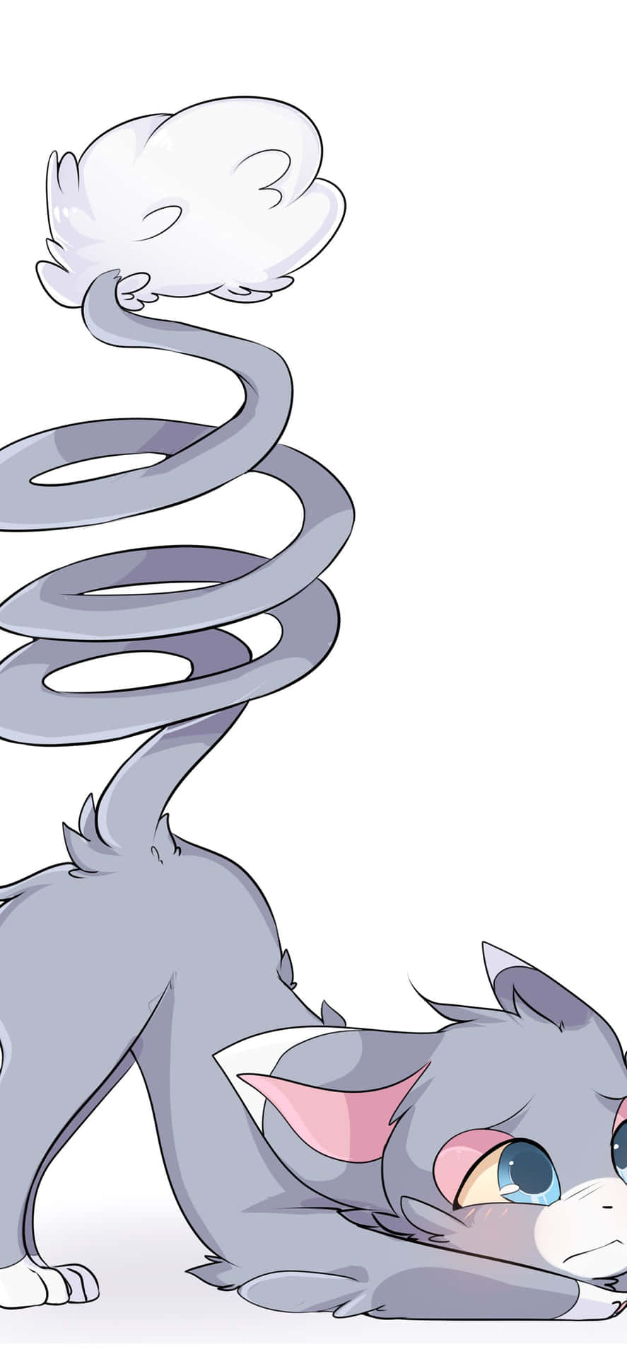 Glameow Iphone Long Tail Background