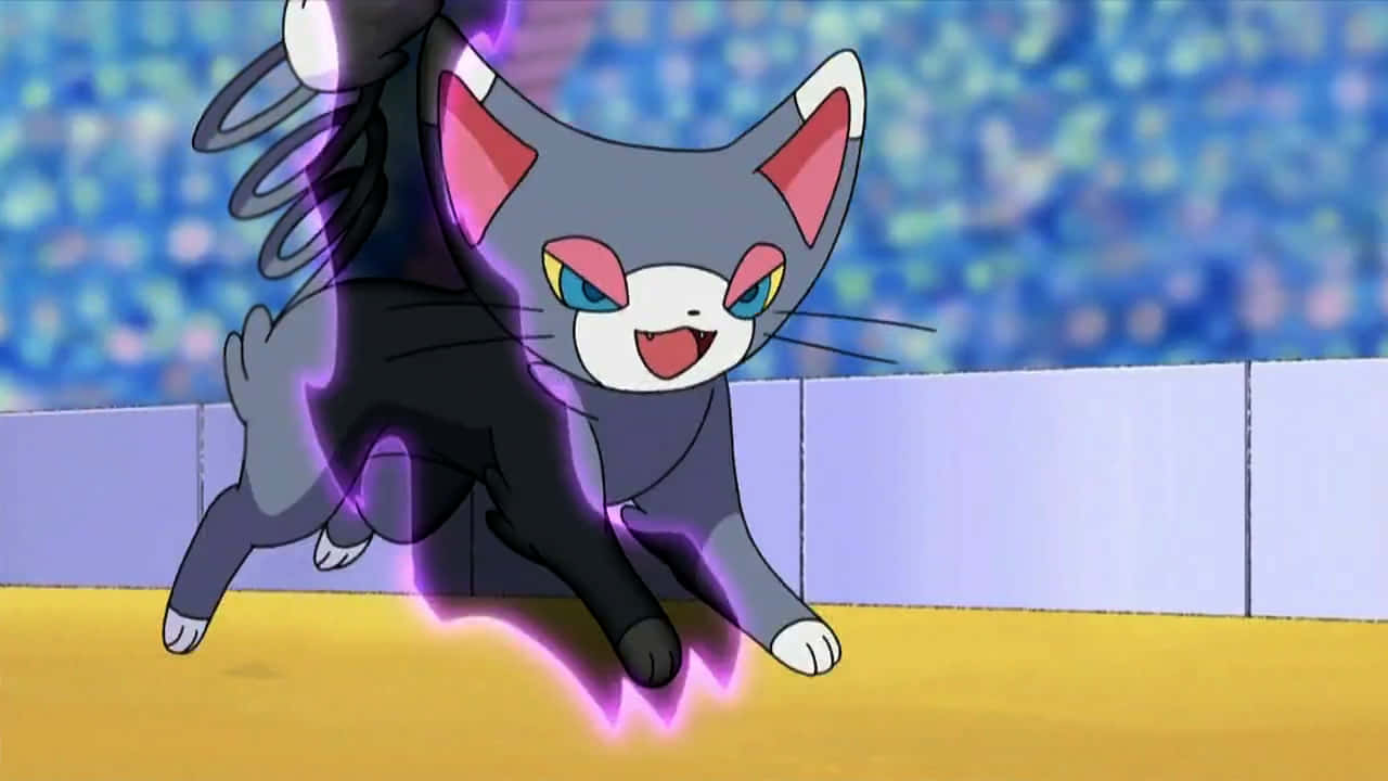 Glameow Launching An Attack In Full High Definition Background