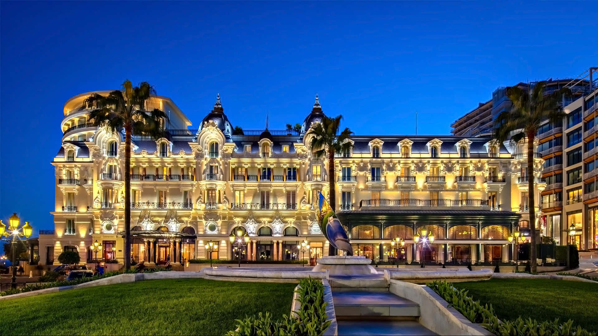 Glamorous Casino De Monte Carlo Background