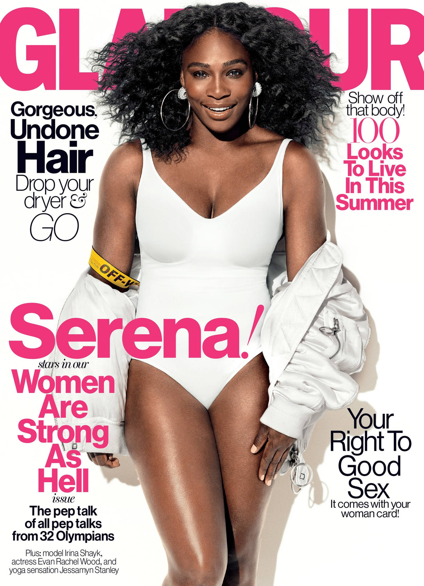 Glamour Serena Williams Background