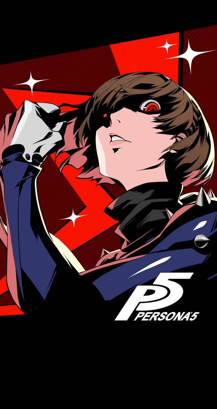 Glaring Goro Akechi Persona 5 Phone Background