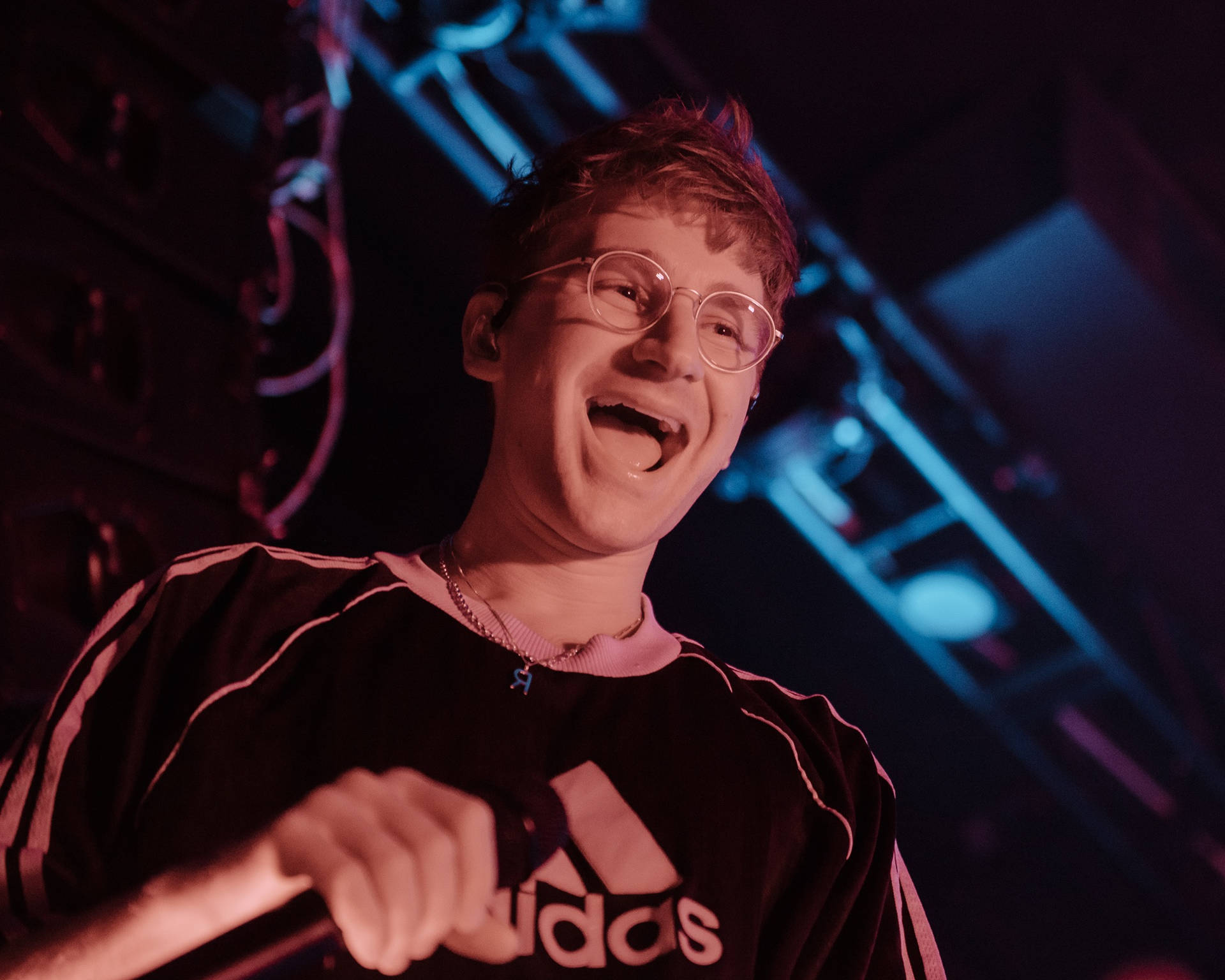 Glass Animals Dave Smiling Background