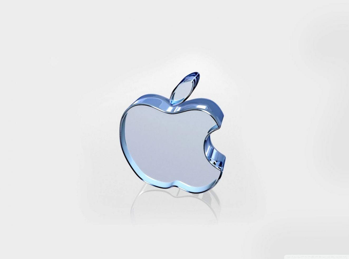 Glass Apple Logo 4k Background