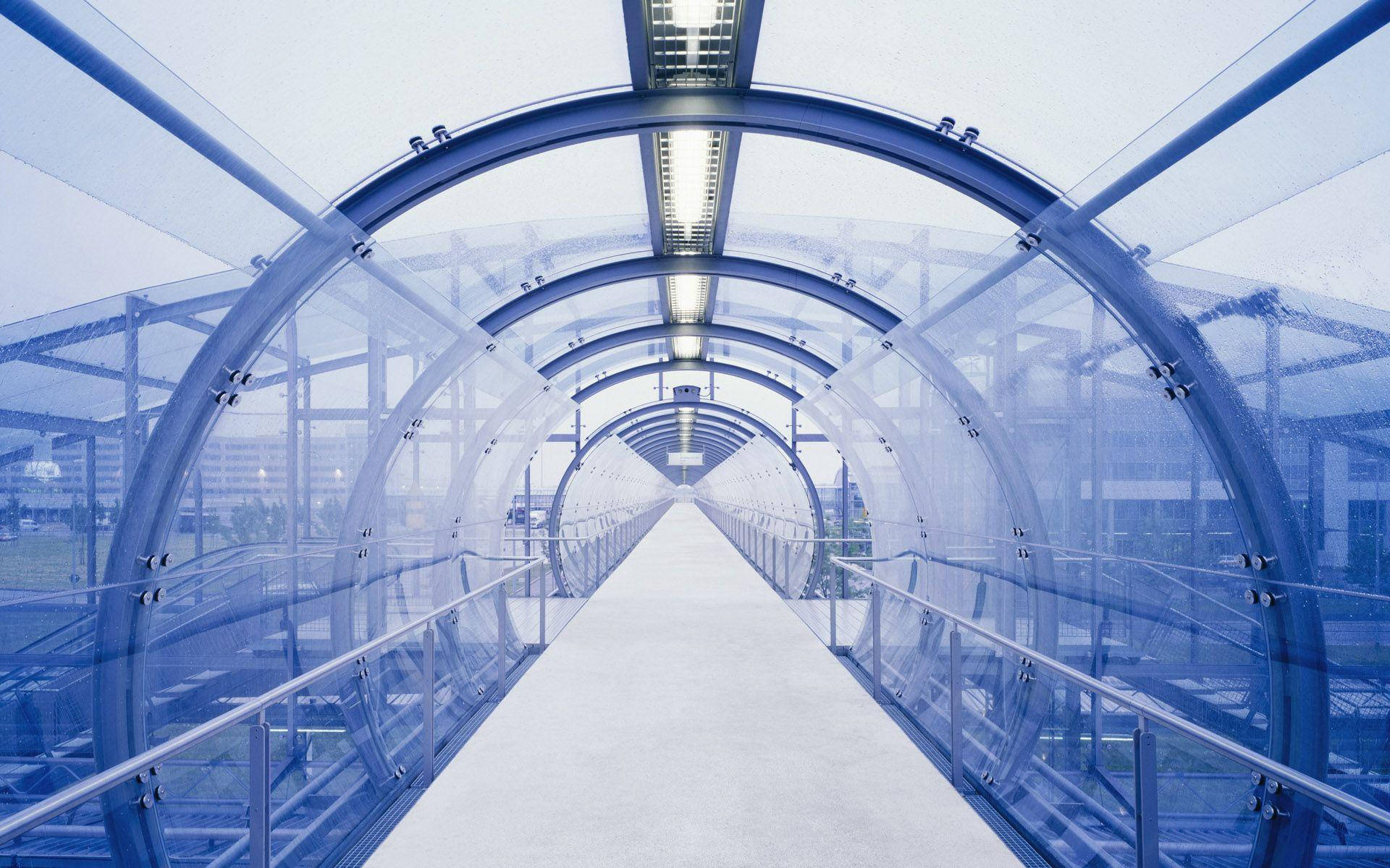 Glass Bridge Civil Engineering Background