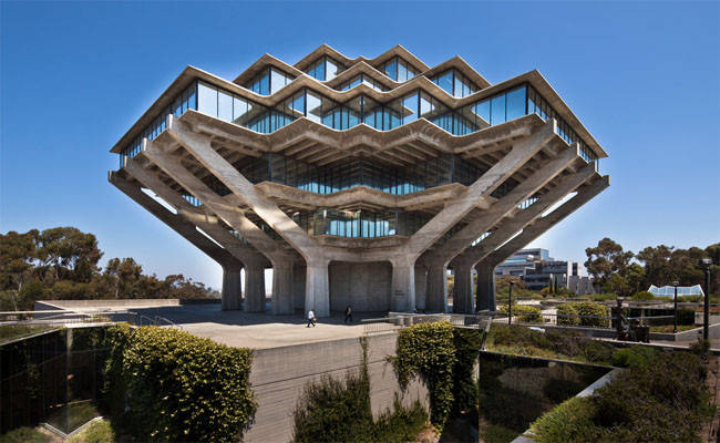 Glass Building Ucsd Background