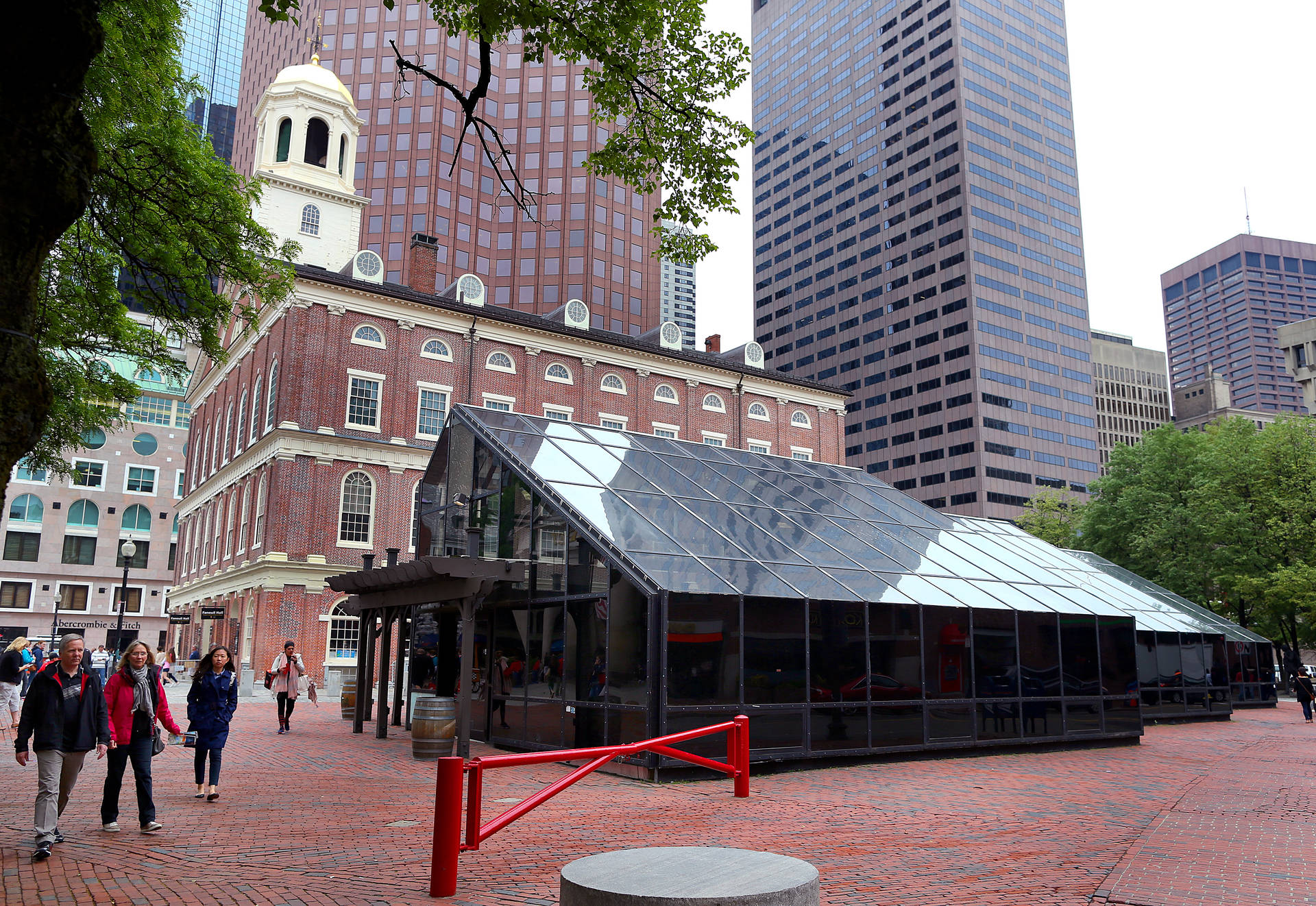 Glass Greenhouse Near Historic Faneuil Hall