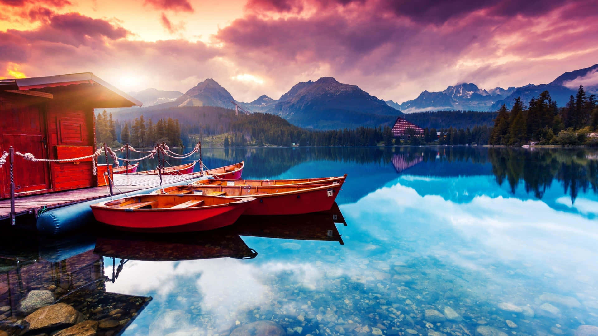 Glass Like Lake 4k Ultra Hd Landscape Background