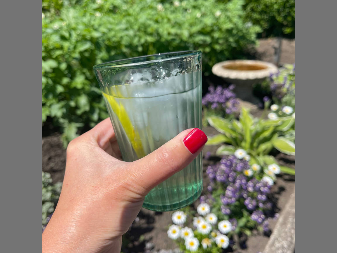 Glass Of Cordial Background