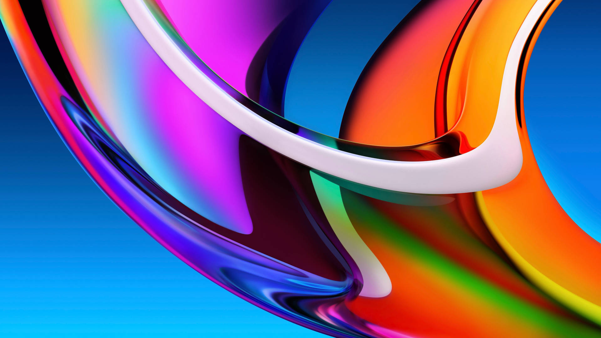 Glass Rainbow Fluid Imac 4k Background