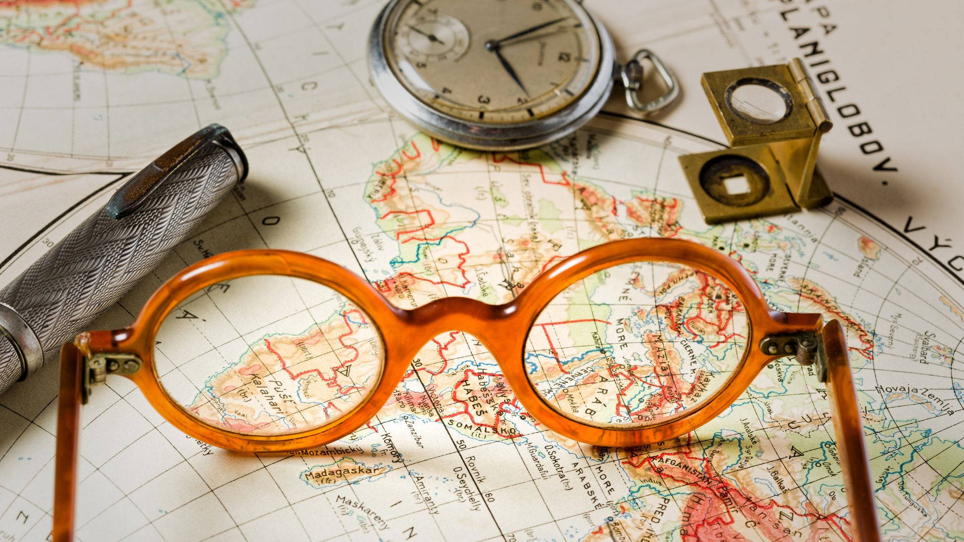 Glasses And Map History